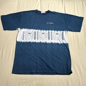 Vintage 90s/Y2K Los Angeles Surfing Tie-Dye T-Shirt, Size XL
